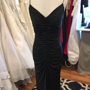 Vera Wang white rouched dress